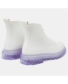 Boots Coturno blanches